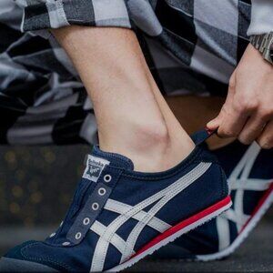 Onitsuksa Tiger Mexico 66 slip-on navy/white/red sz 39.5